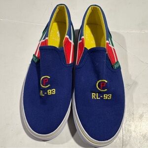 Polo by Ralph Lauren Multicolor Slip-On RL-93 Sneakers Size 5